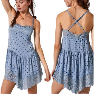 Free People City Wanders Trapeze Mini Dress